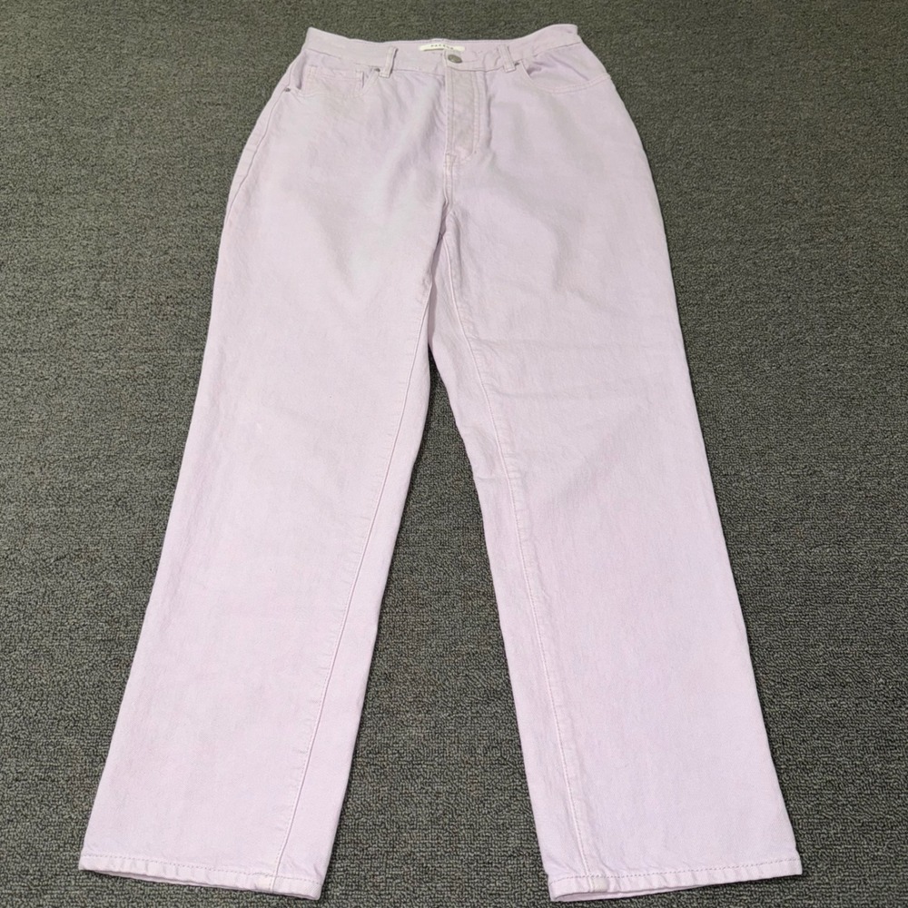 PacSun High Rise Straight Leg Jeans Pastel Pink/Purple Button Fly Size 27